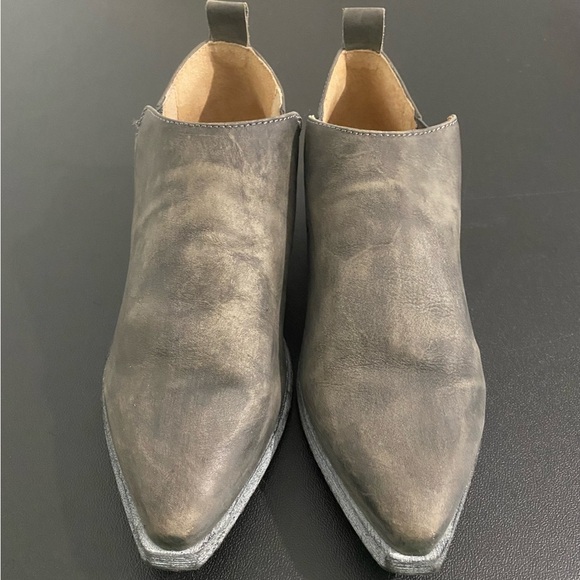 Free People Brixton Western Shoe Boots Ankle Boots Vintage Washed Black - Picture 13 of 16